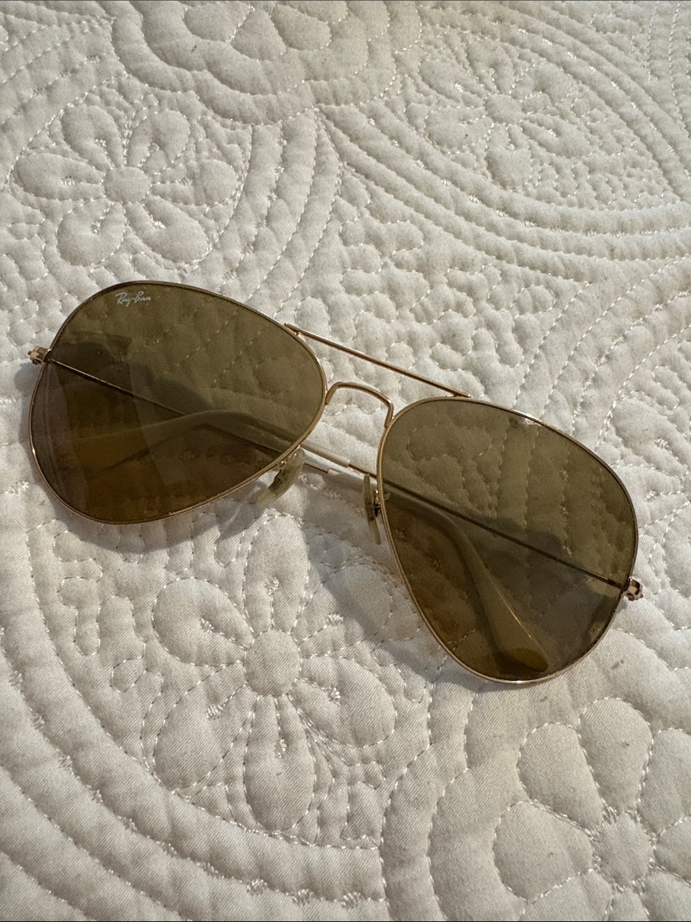 Ray-Ban Women's Gold Frame Brown Lens Aviator Sunglasses - Classic Look